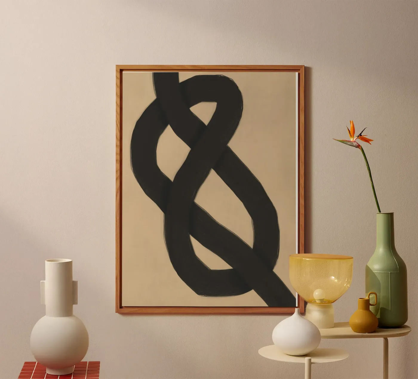 Interlocking noir panneau forex de Little Dean