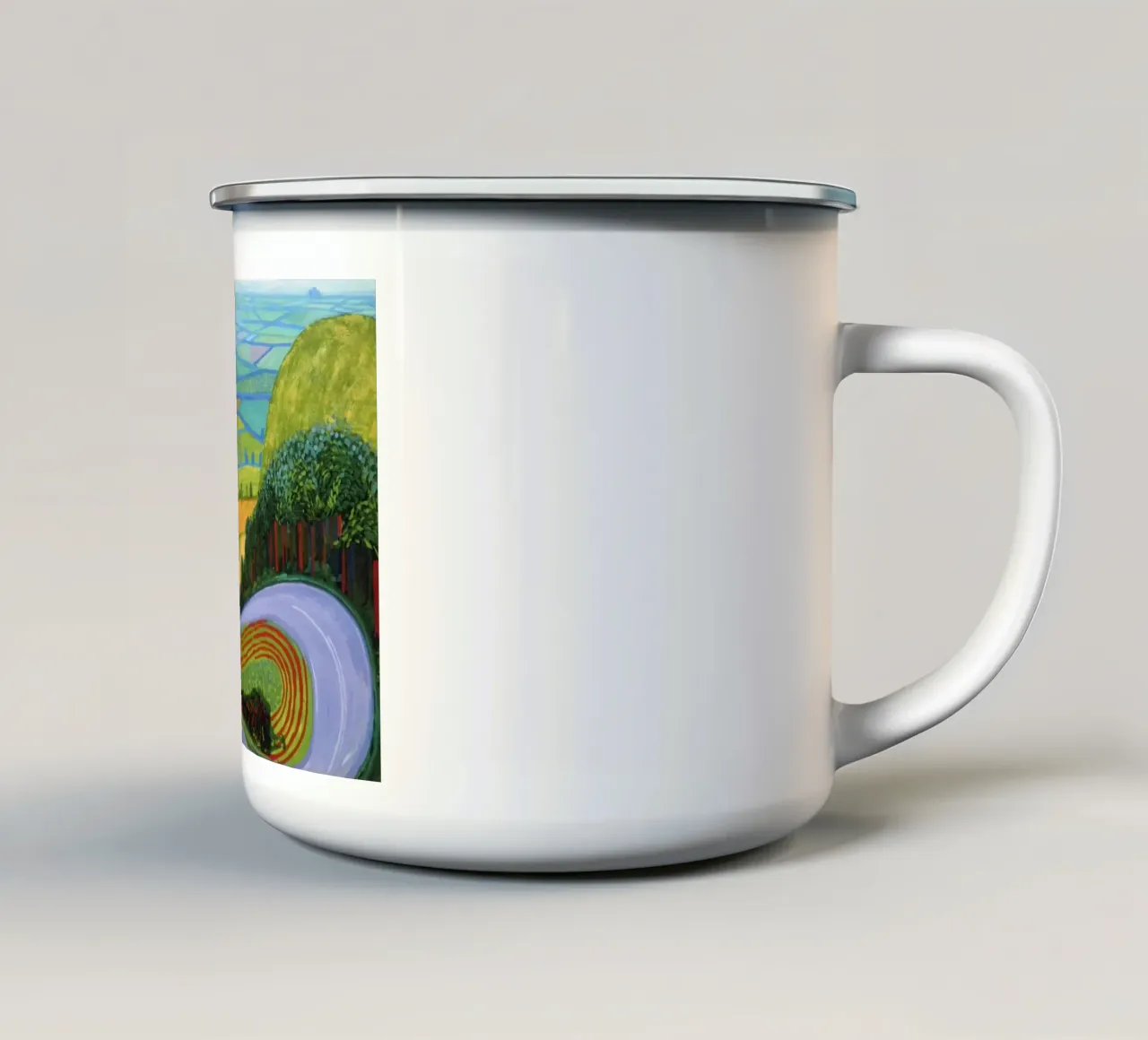 Garrowby Hill, 1998 tazza in smalto da Ruthie-Talavera