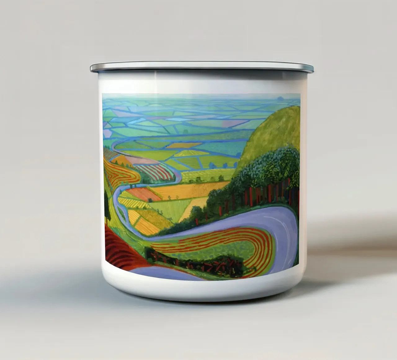 Garrowby Hill, 1998 tazza in smalto da Ruthie-Talavera