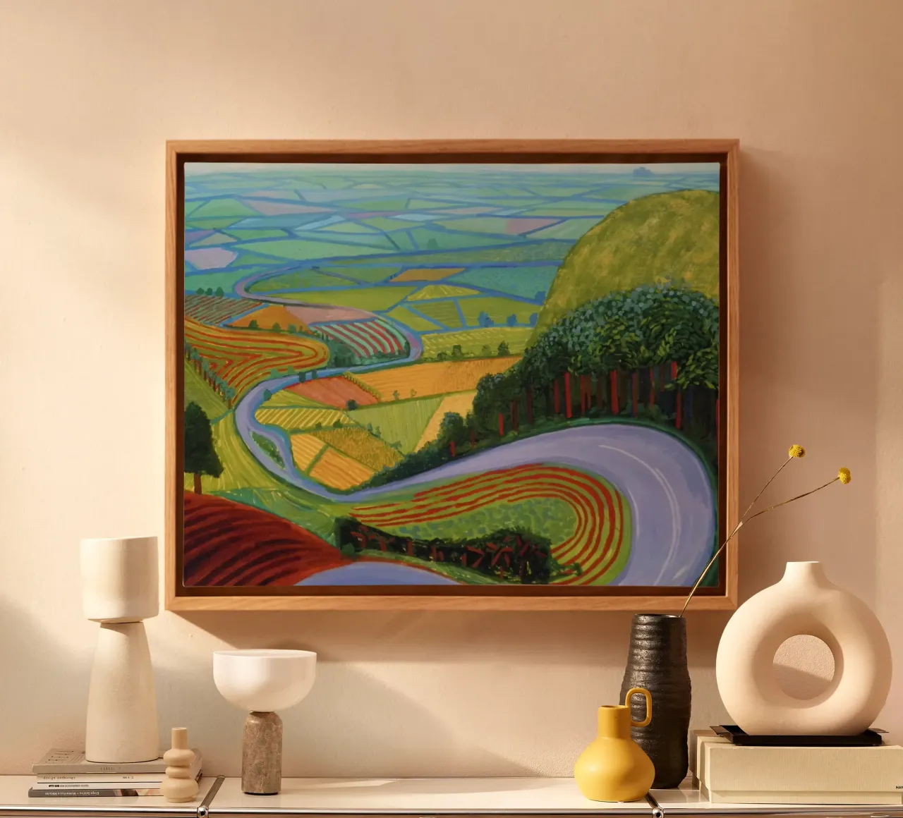 Garrowby Hill, 1998 canvas by Ruthie-Talavera