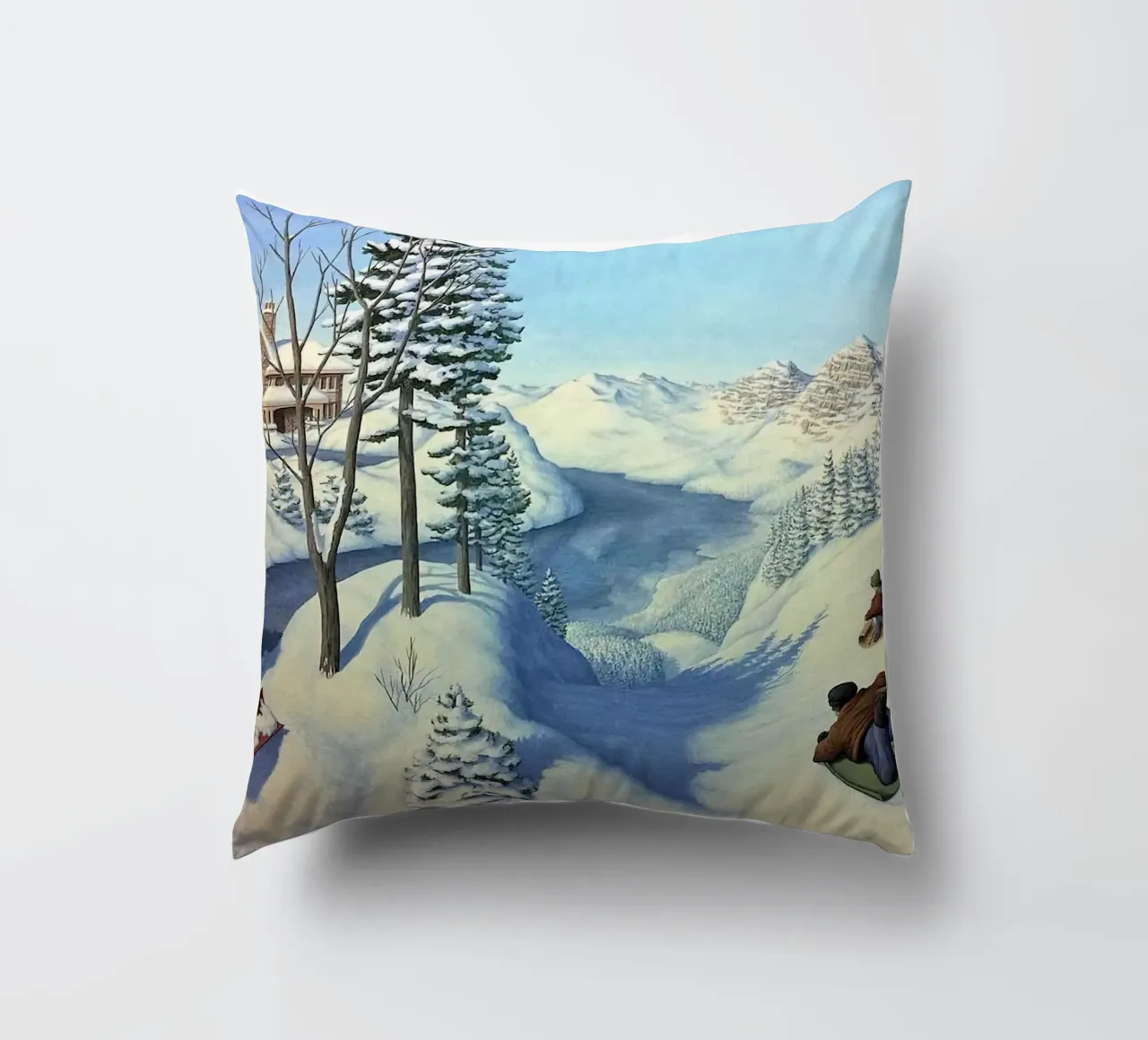 Rob Gonsalves Grande neve cuscino da Trudeau Art Galley