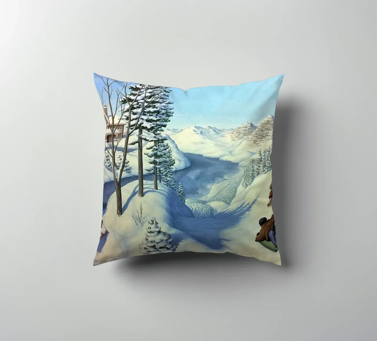 Rob Gonsalves Grande neve cuscino da Trudeau Art Galley