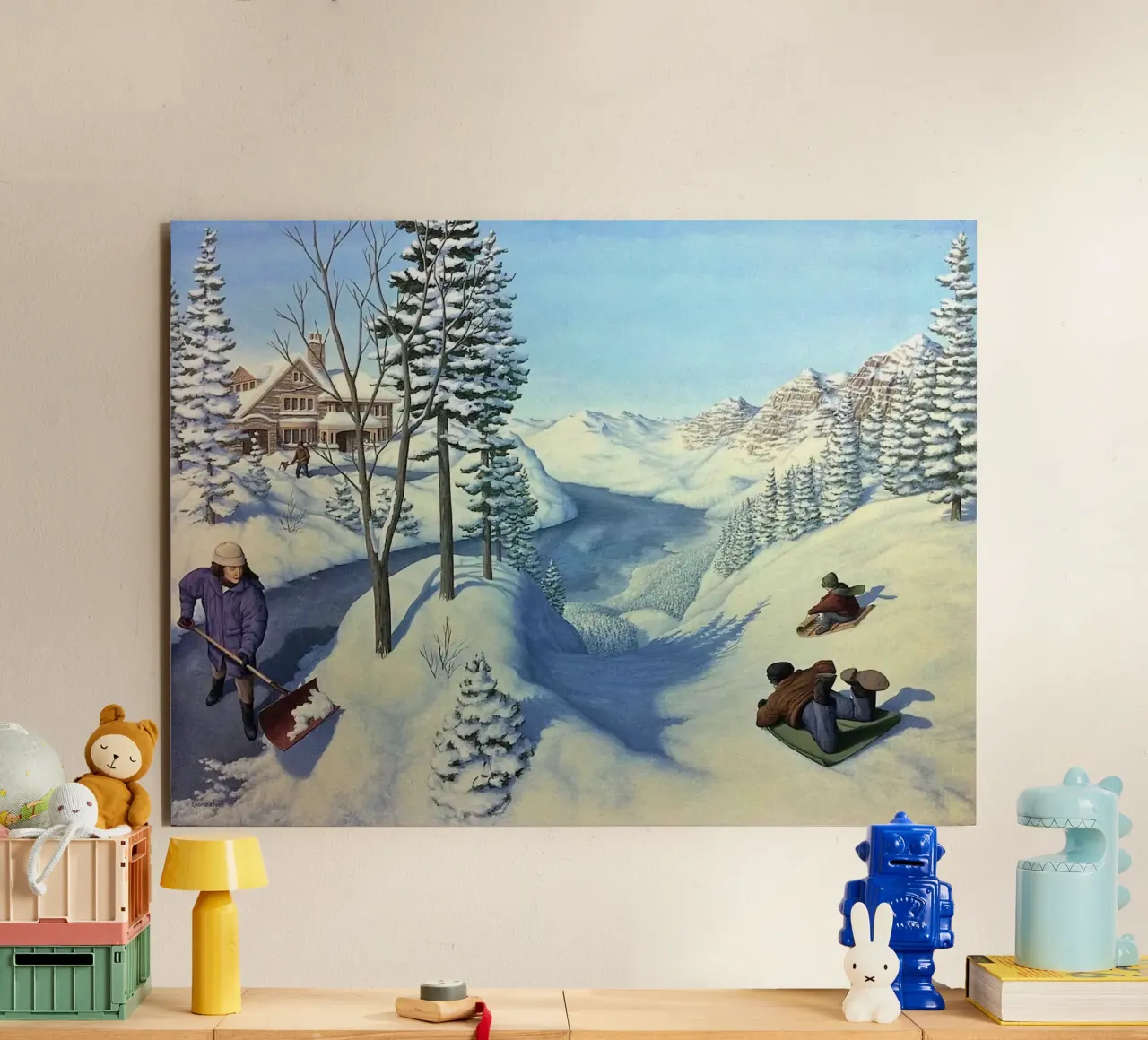 Rob Gonsalves Grande neve alluminio dibond da Trudeau Art Galley