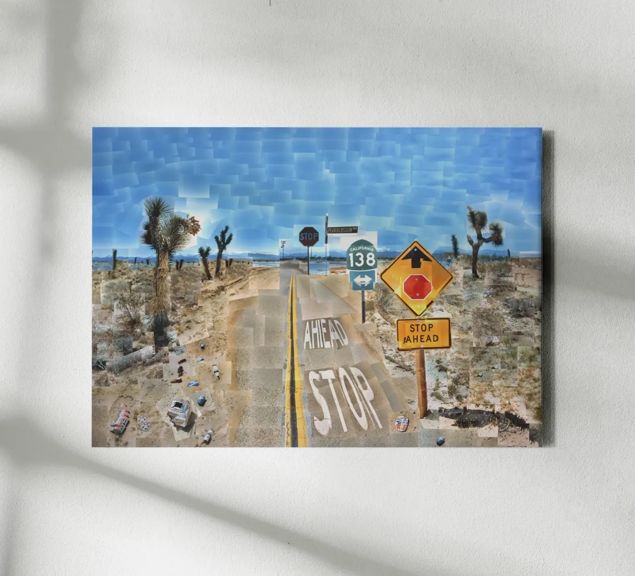 Pearblossom Highway canvas by Ruthie-Talavera