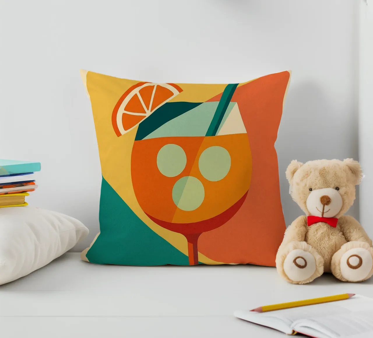 SPRITZ - An arty version of the iconic aperitif decorative cushion by Boissons - Affiches & posters - Retro