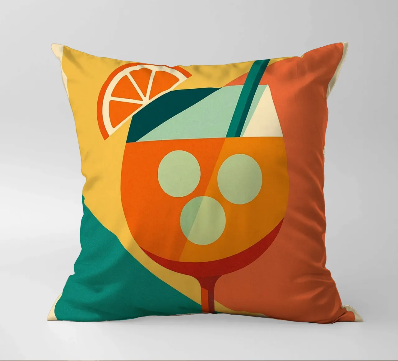 SPRITZ - An arty version of the iconic aperitif decorative cushion by Boissons - Affiches & posters - Retro