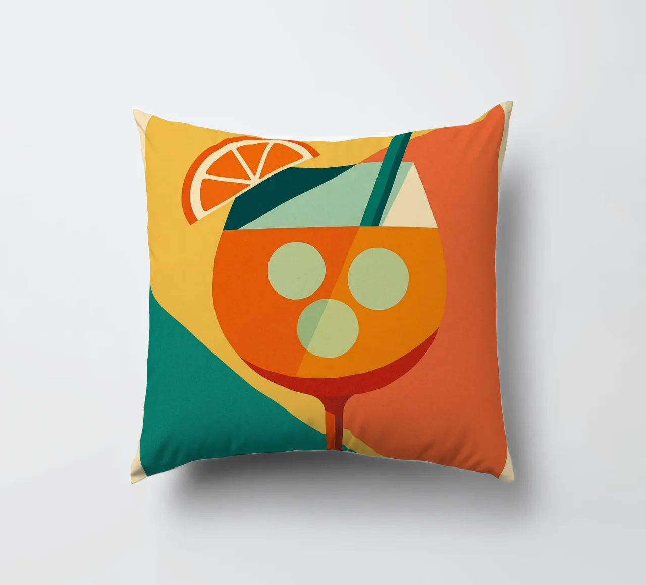SPRITZ - An arty version of the iconic aperitif decorative cushion by Boissons - Affiches & posters - Retro
