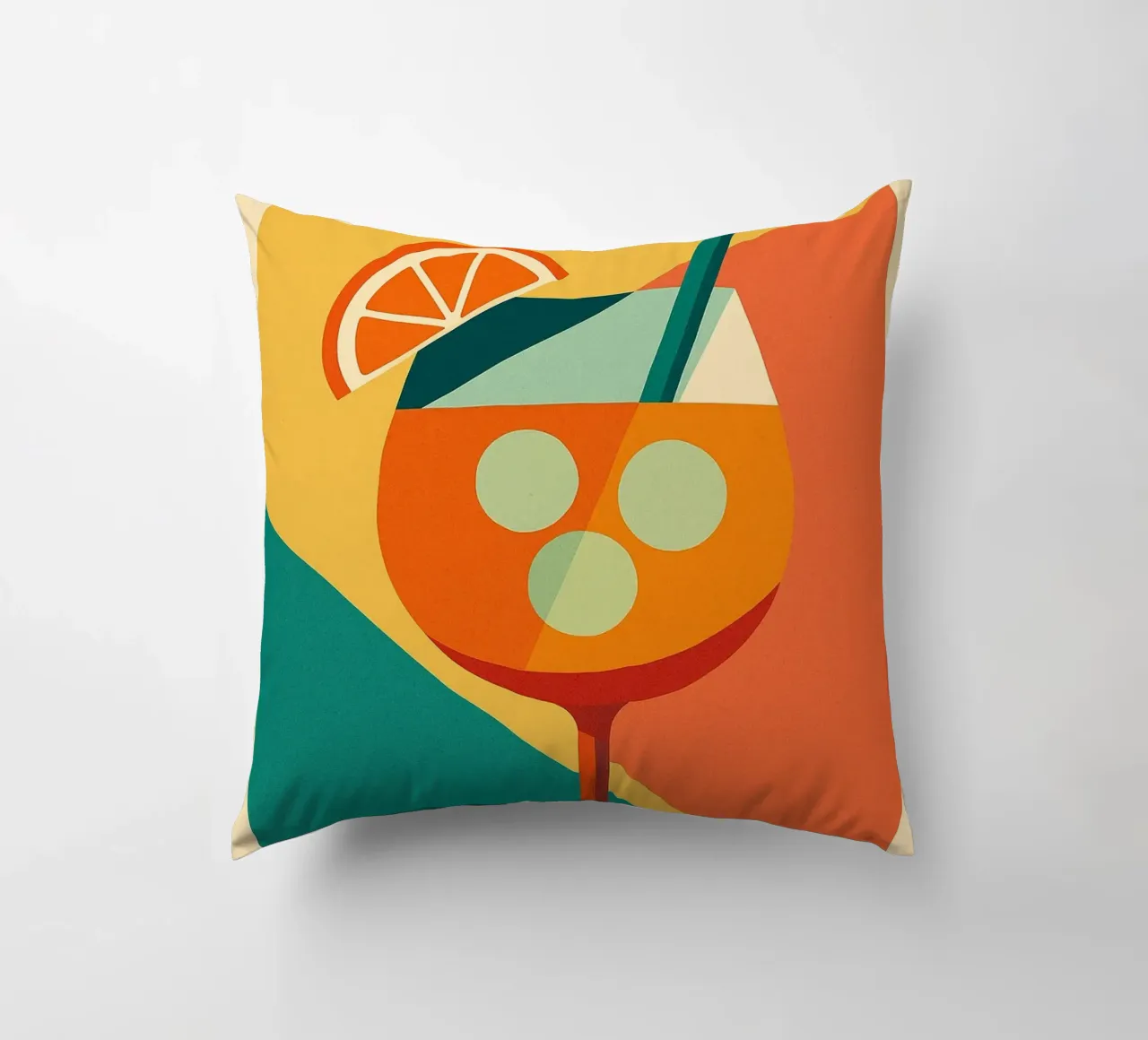 SPRITZ - An arty version of the iconic aperitif decorative cushion by Boissons - Affiches & posters - Retro