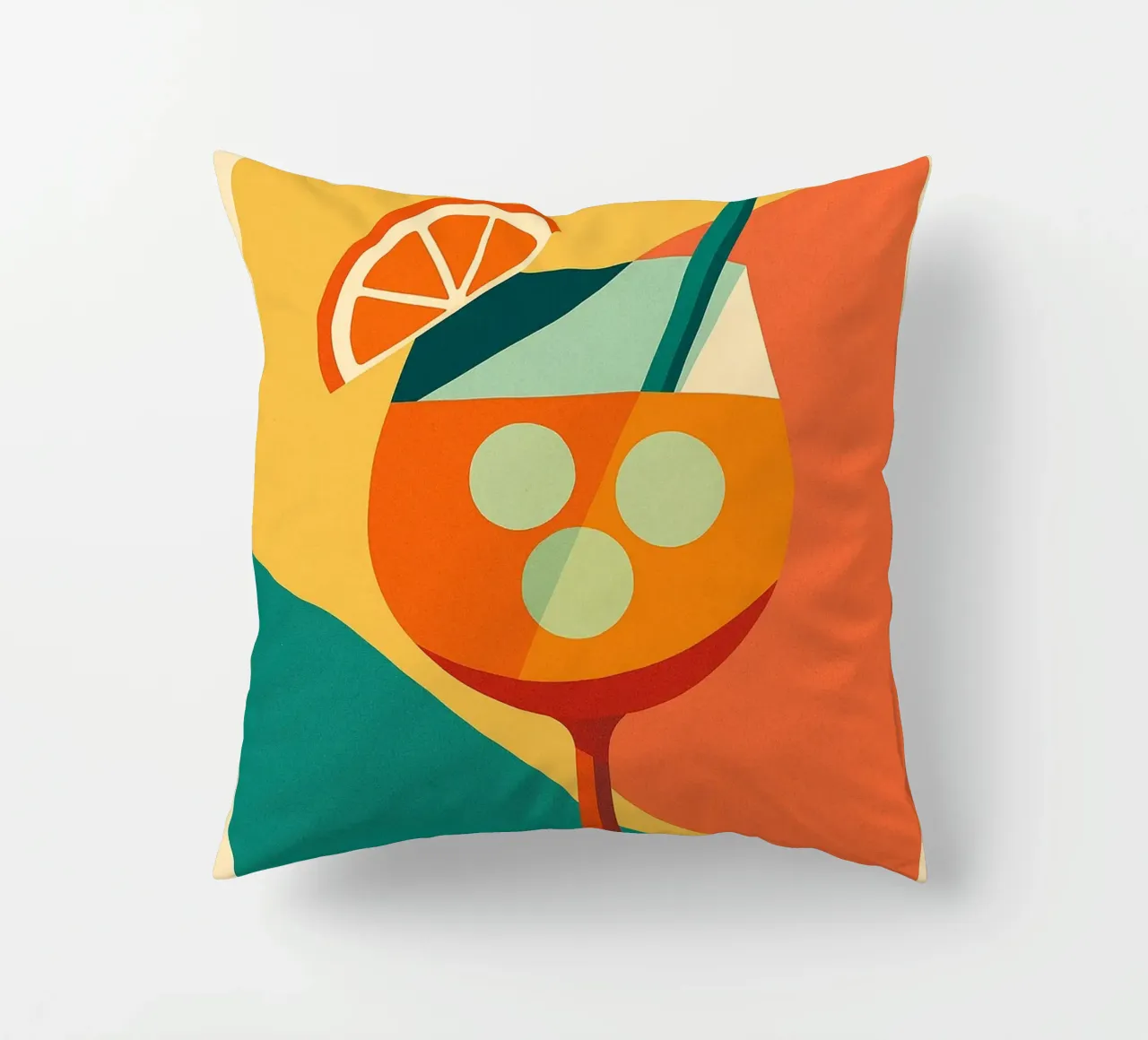 SPRITZ - An arty version of the iconic aperitif decorative cushion by Boissons - Affiches & posters - Retro