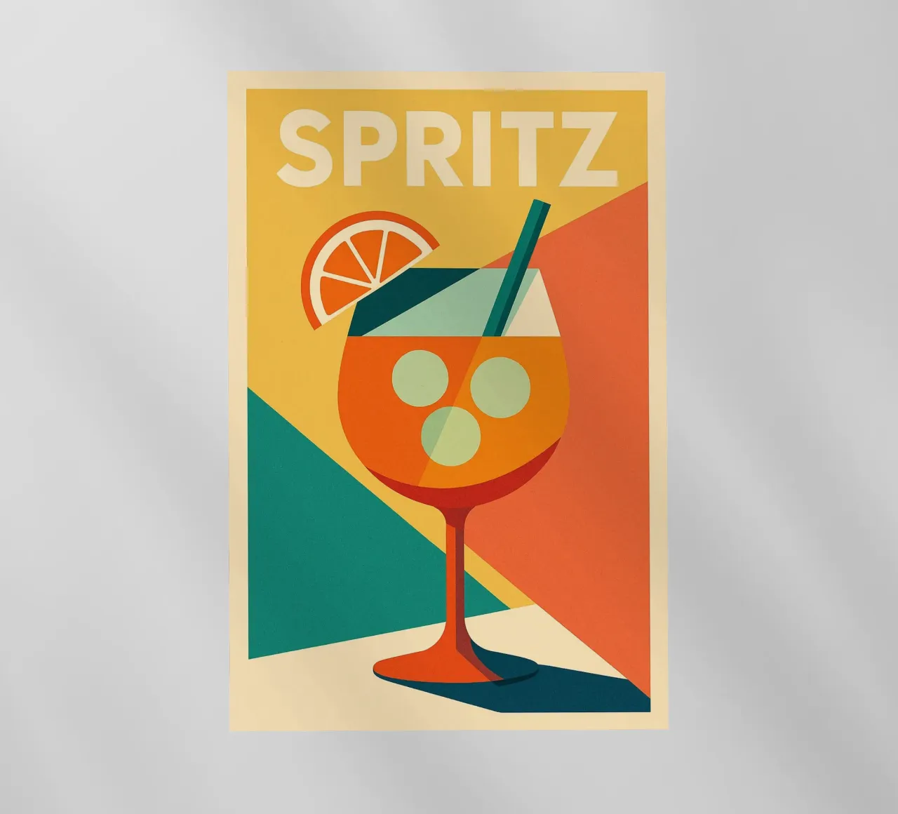 SPRITZ - Una versione artistica dell'iconico aperitivo pellicola backlit da Boissons - Affiches & posters - Retro