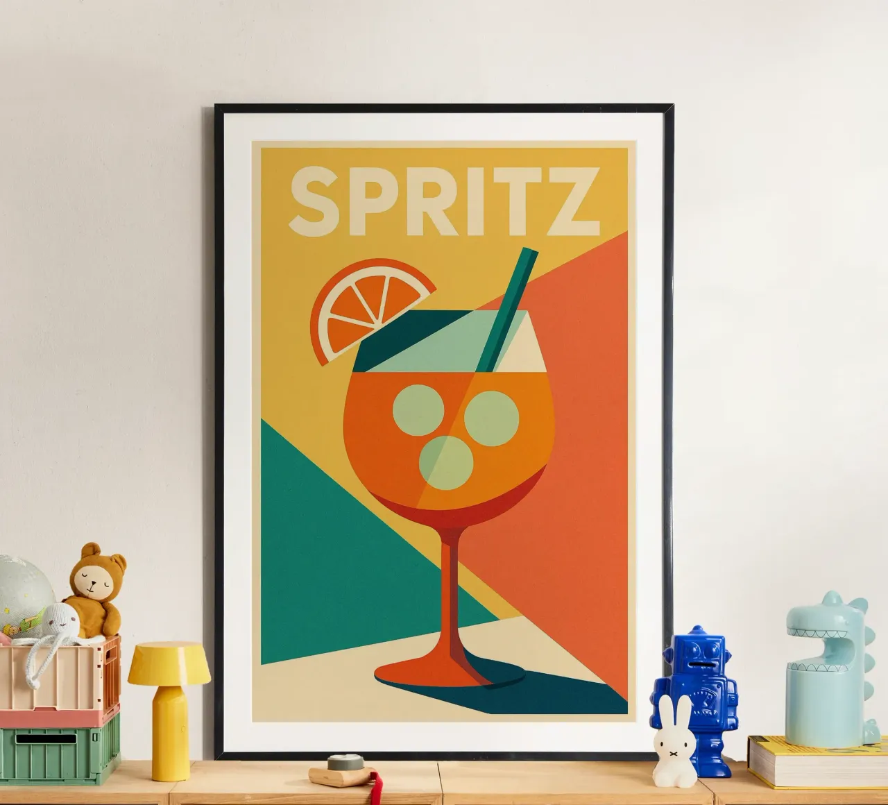 SPRITZ – L’apéro iconique en version arty poster de Boissons - Affiches & posters - Retro