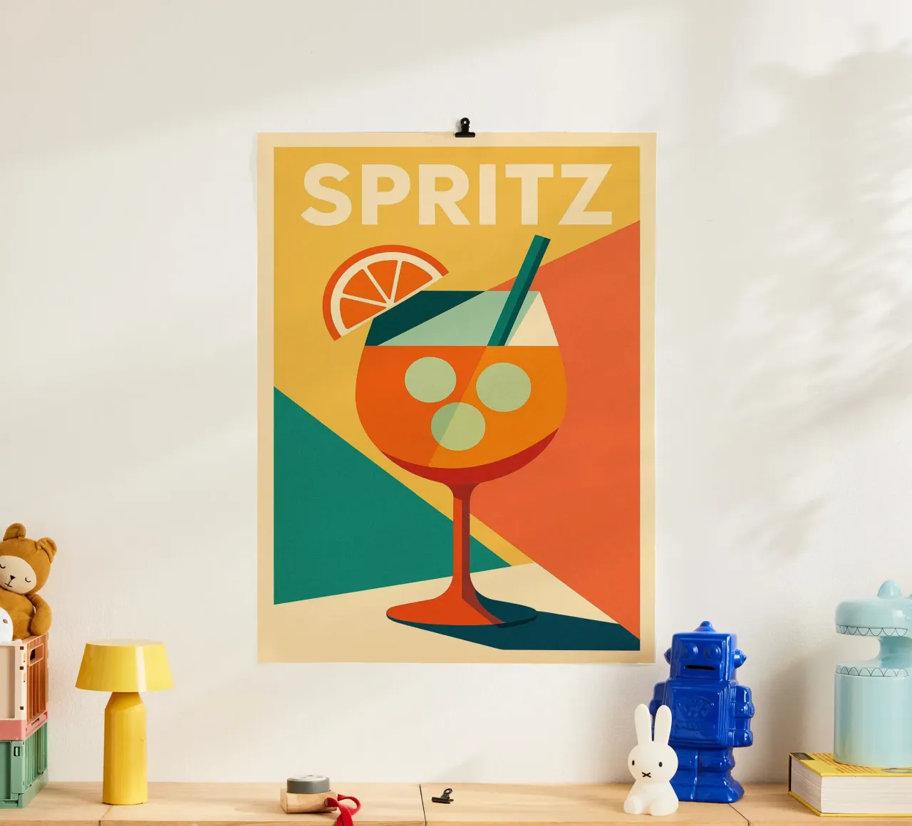 SPRITZ – L’apéro iconique en version arty poster de Boissons - Affiches & posters - Retro