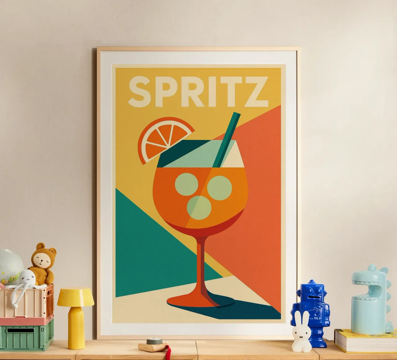 SPRITZ – L’apéro iconique en version arty poster de Boissons - Affiches & posters - Retro
