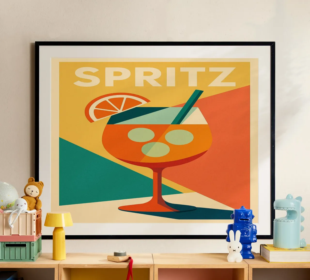 SPRITZ – L’apéro iconique en version arty poster de Boissons - Affiches & posters - Retro