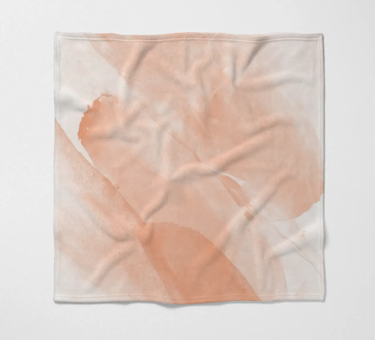 Pennellate astratte di pesca 2 coperta in pile da NouveauPrints
