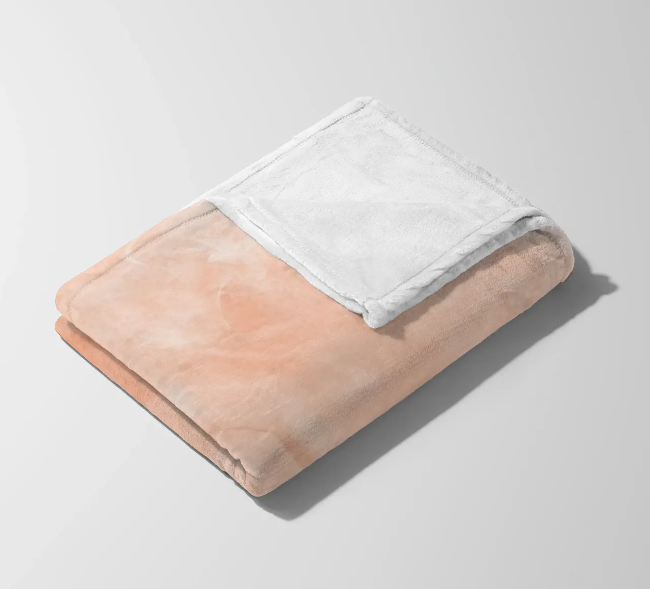 Pennellate astratte di pesca 2 coperta in pile da NouveauPrints