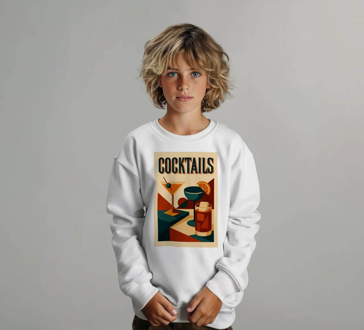 COCKTAIL - Mixologia retrò felpa bambino da Boissons - Affiches & posters - Retro