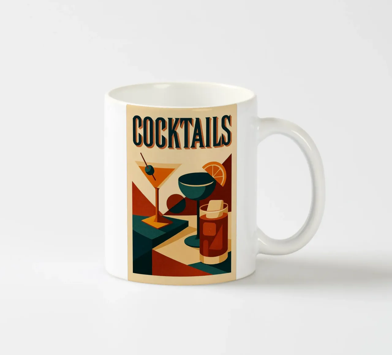 COCKTAIL - Mixologia retrò tazza in ceramica da Boissons - Affiches & posters - Retro