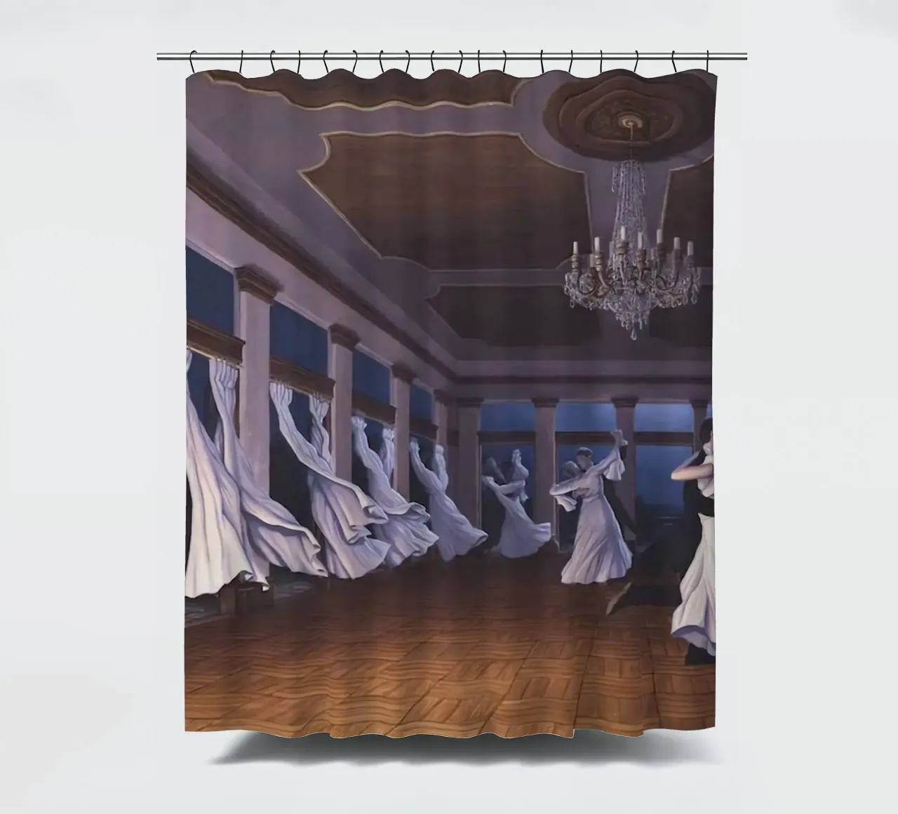 Rob Gonsalves Tanzender Wind Duschvorhang von Trudeau Art Galley