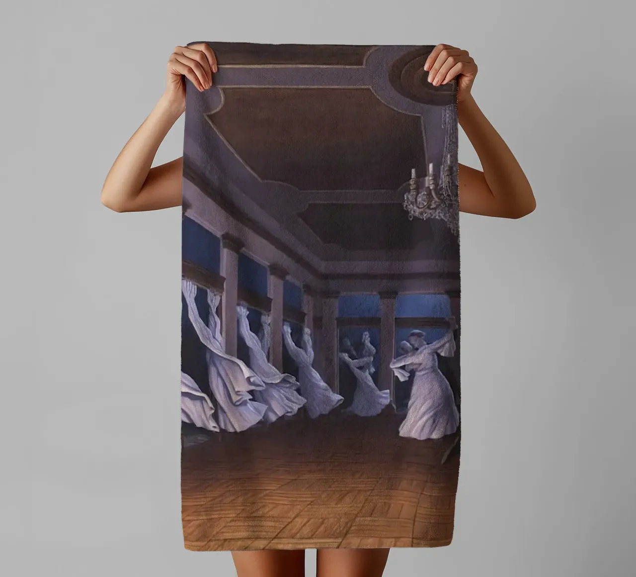 Rob Gonsalves Dansende wind badhanddoek van Trudeau Art Galley