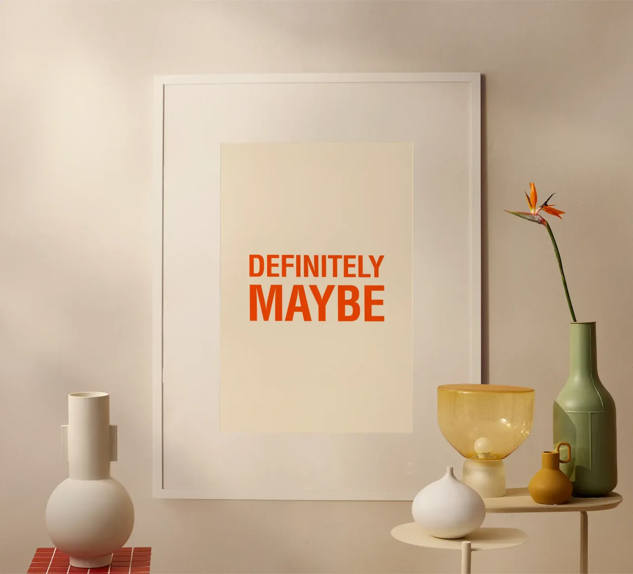 Definitely Maybe - Typo poster for the indecisive with style hahnemühle by The Typo Dept.