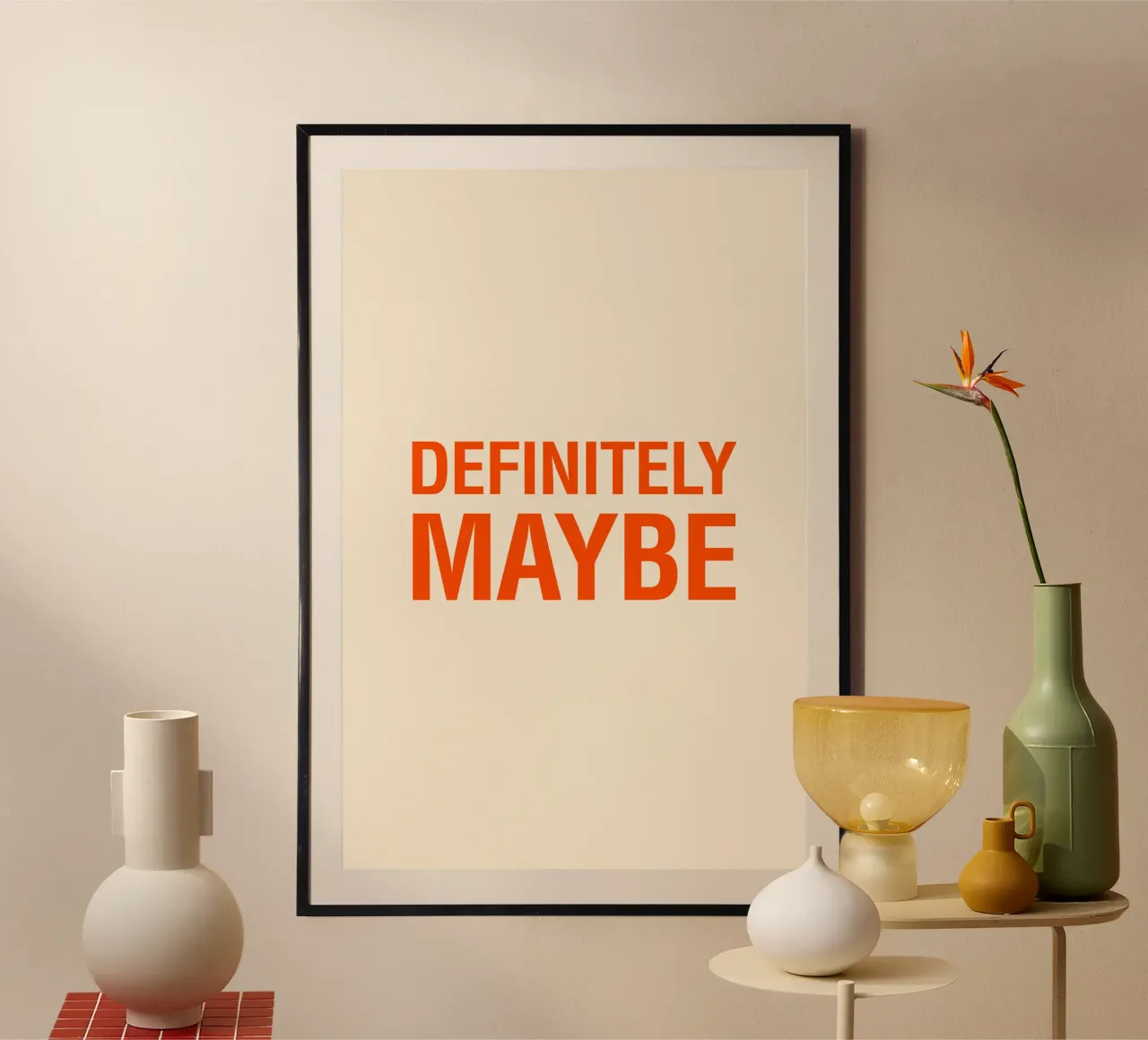 Definitely Maybe - Typo poster for the indecisive with style hahnemühle by The Typo Dept.