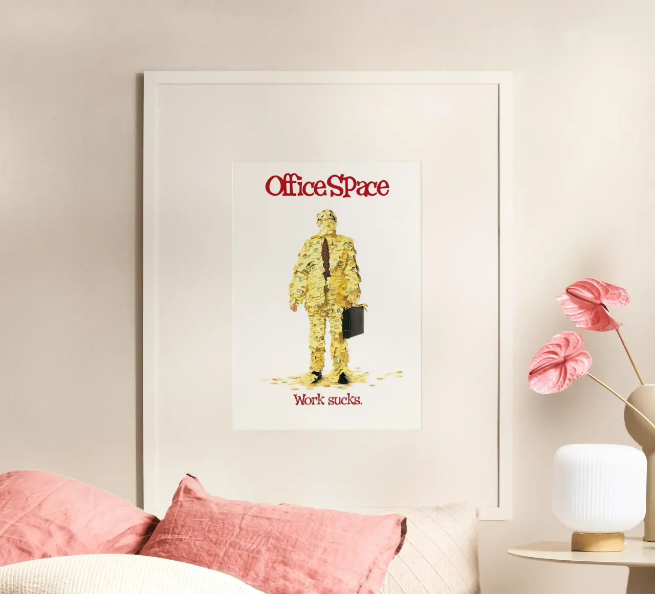 Office Space poster con telaio in alluminio da NextPixel