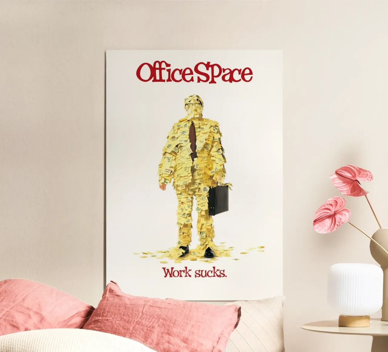 Office Space poster con telaio in alluminio da NextPixel