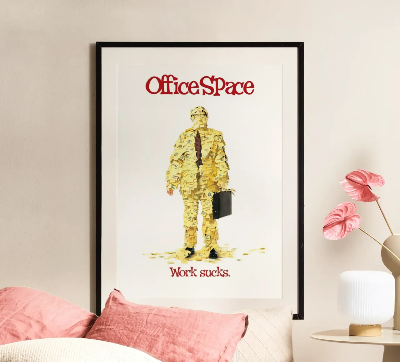 Office Space poster con telaio in alluminio da NextPixel