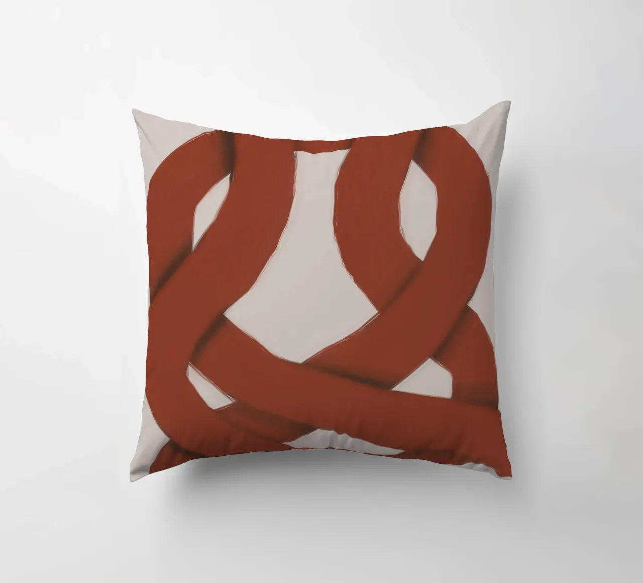 Rosso ad incastro cuscino da Little Dean