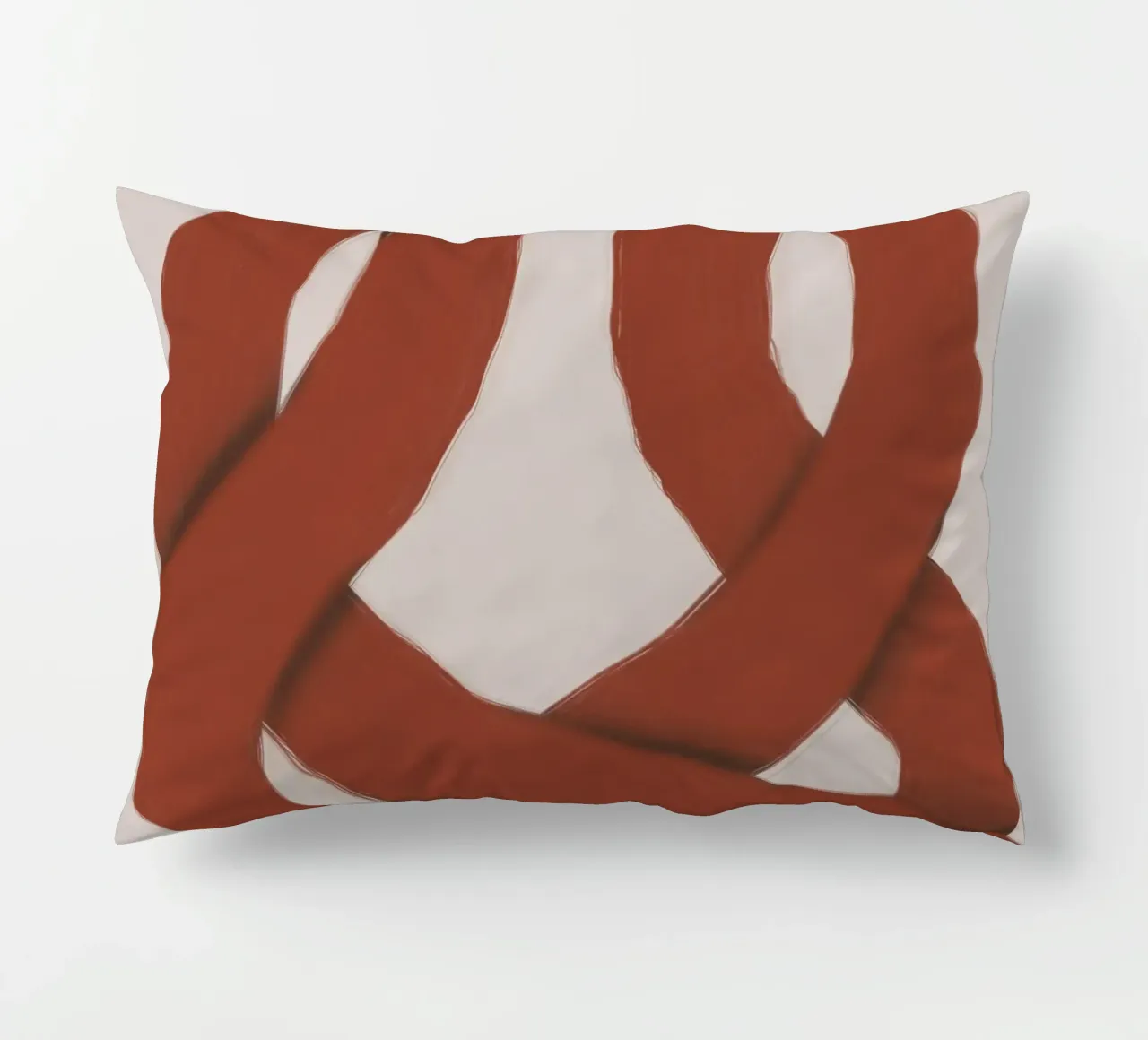 Rosso ad incastro cuscino da Little Dean