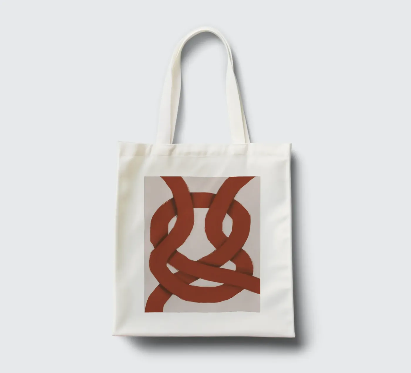 Interlocking red tote bag by Little Dean