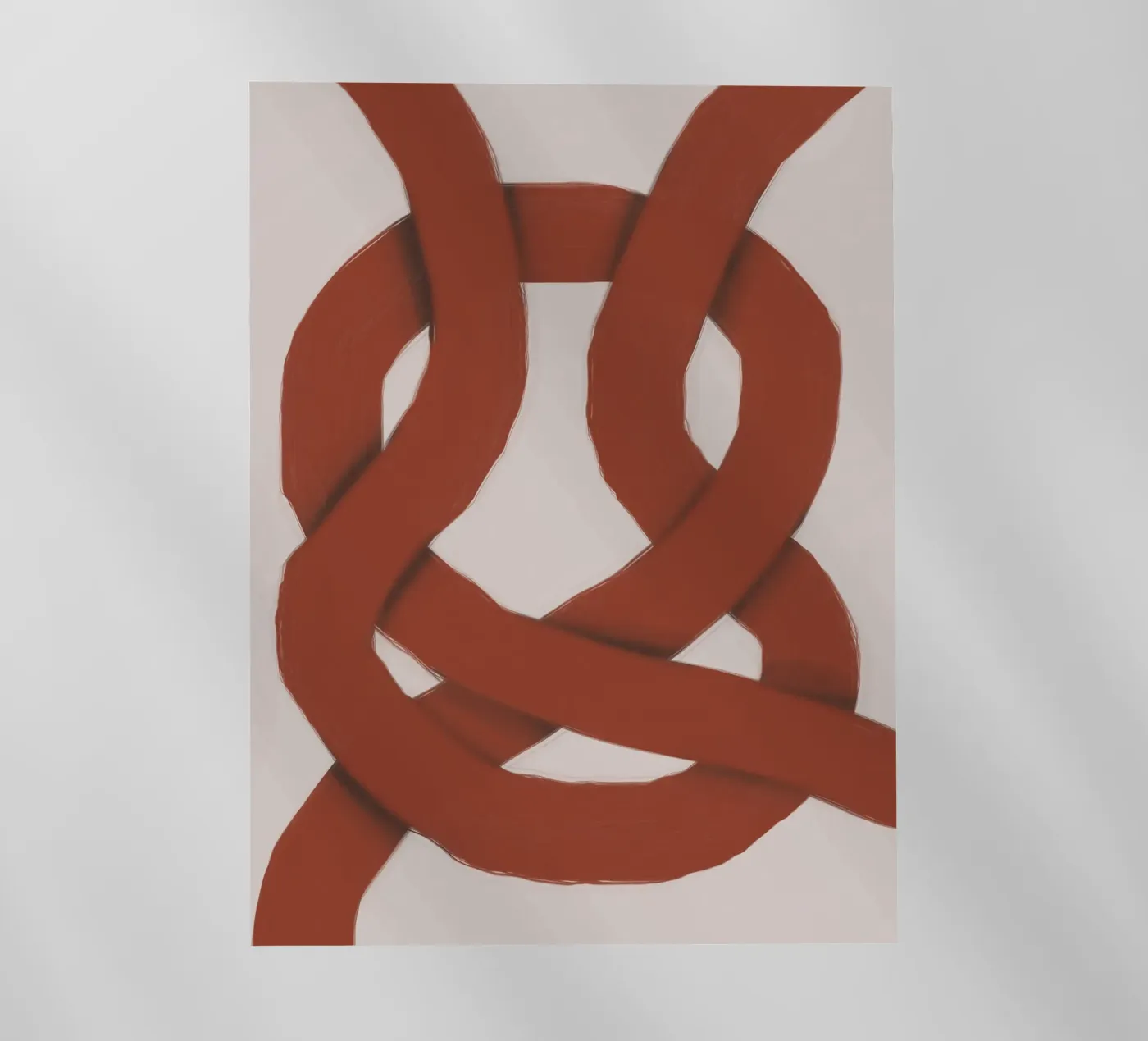 Interlocking rot Backlit Folie von Little Dean