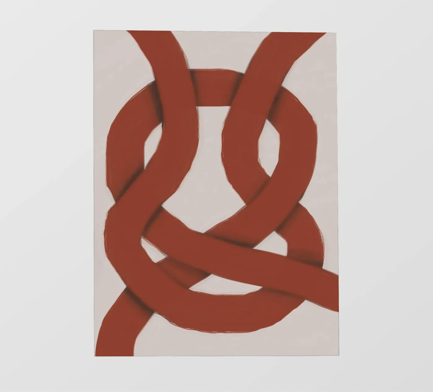 Interlocking rot Backlit Folie von Little Dean