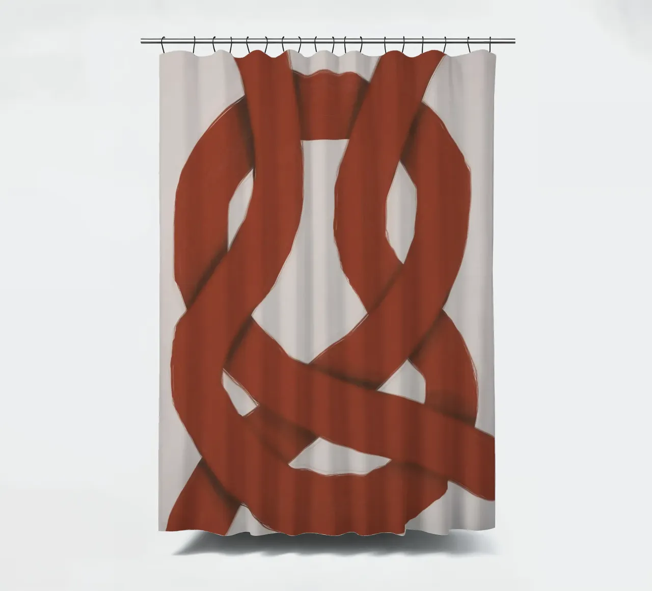 Interlocking red Duschvorhang von Little Dean