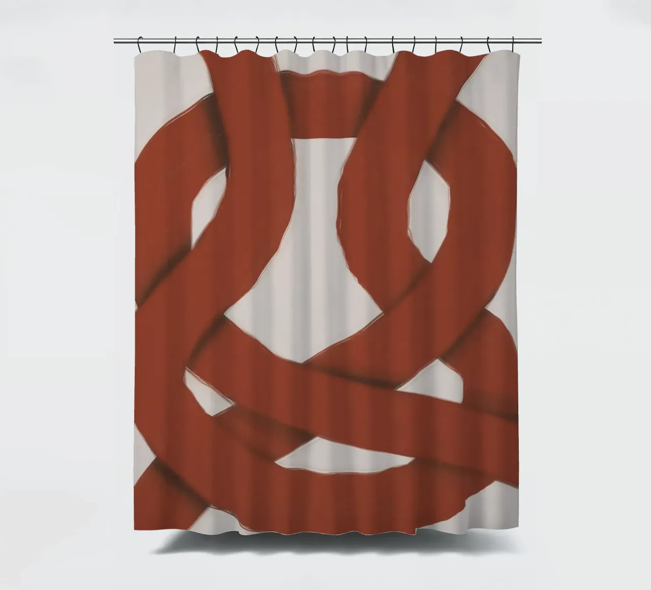 Interlocking red Duschvorhang von Little Dean