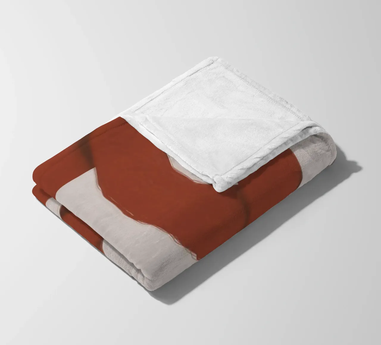 Rosso ad incastro coperta in pile da Little Dean
