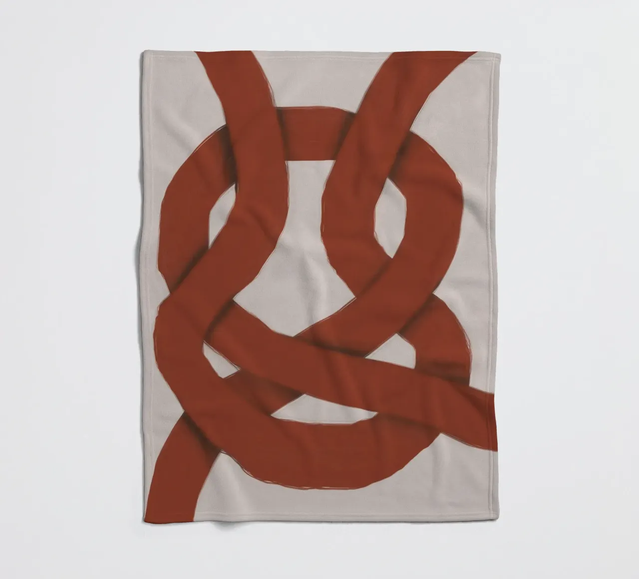 Interlocking rot Fleecedecke von Little Dean