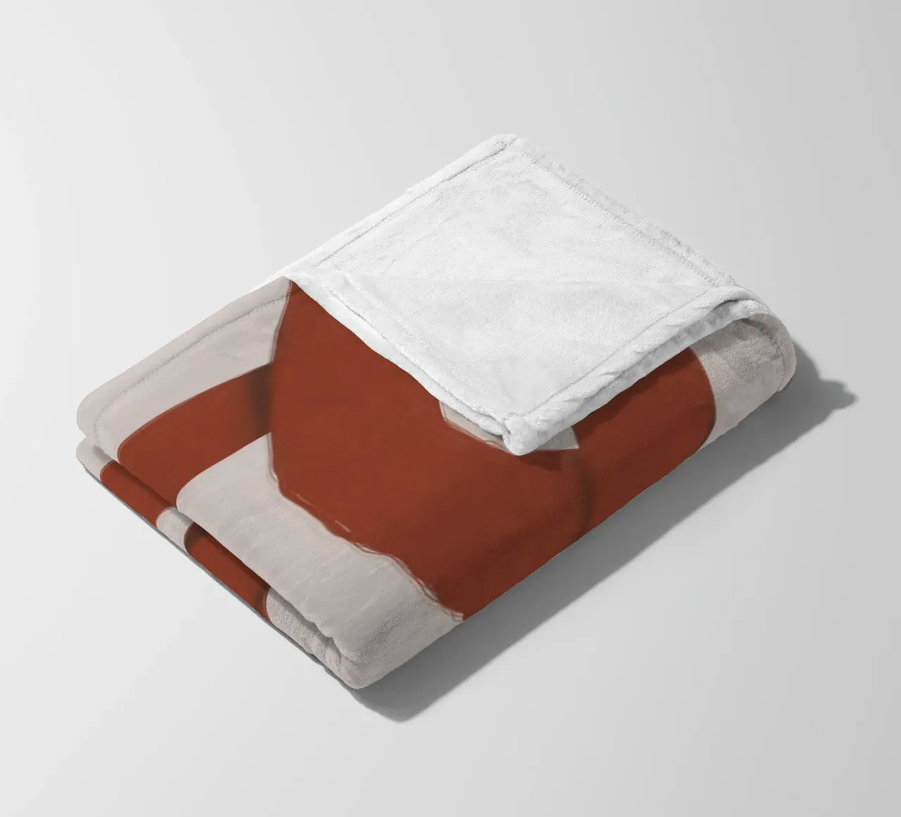 Rosso ad incastro coperta in pile da Little Dean