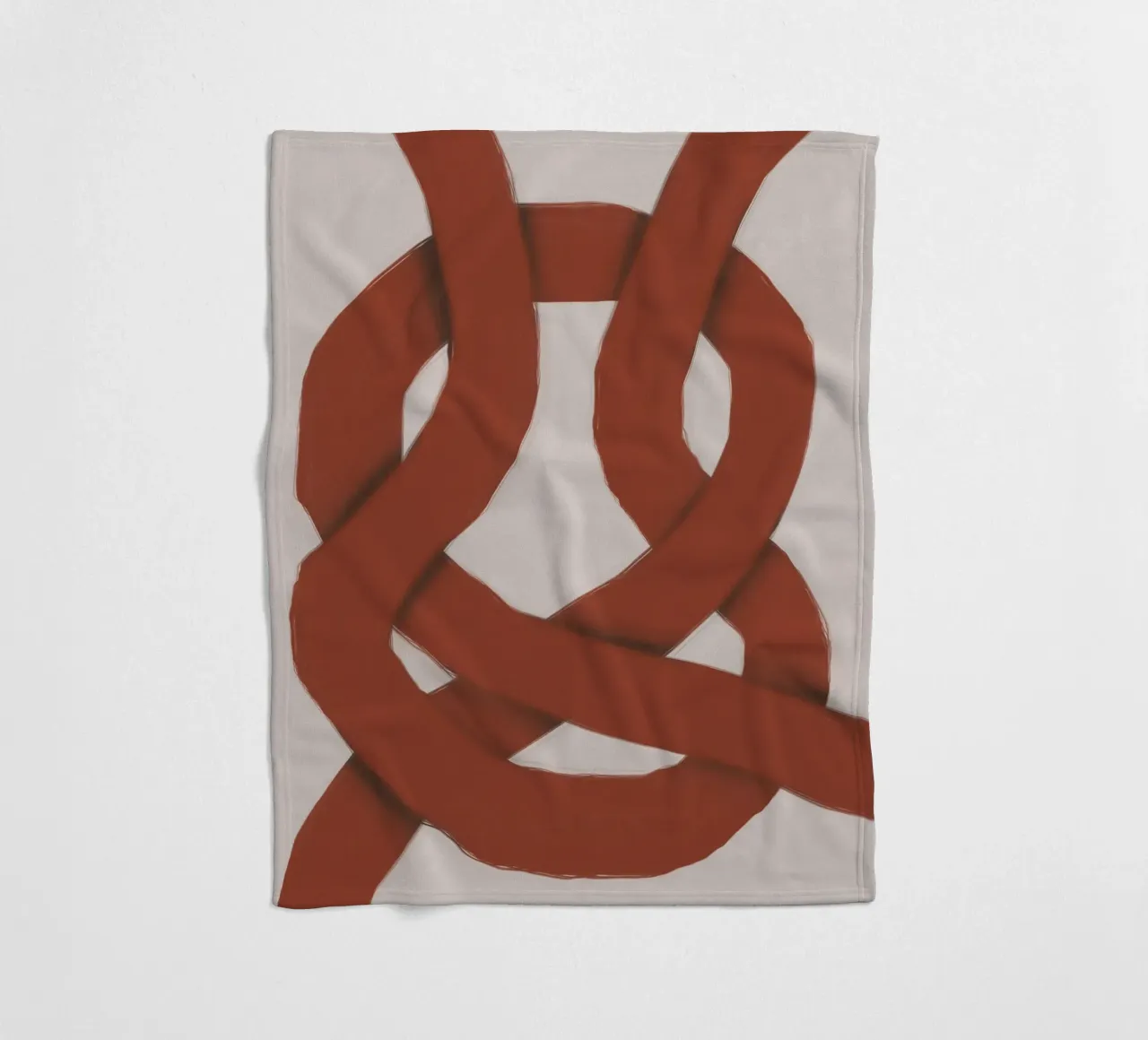 Rosso ad incastro coperta in pile da Little Dean