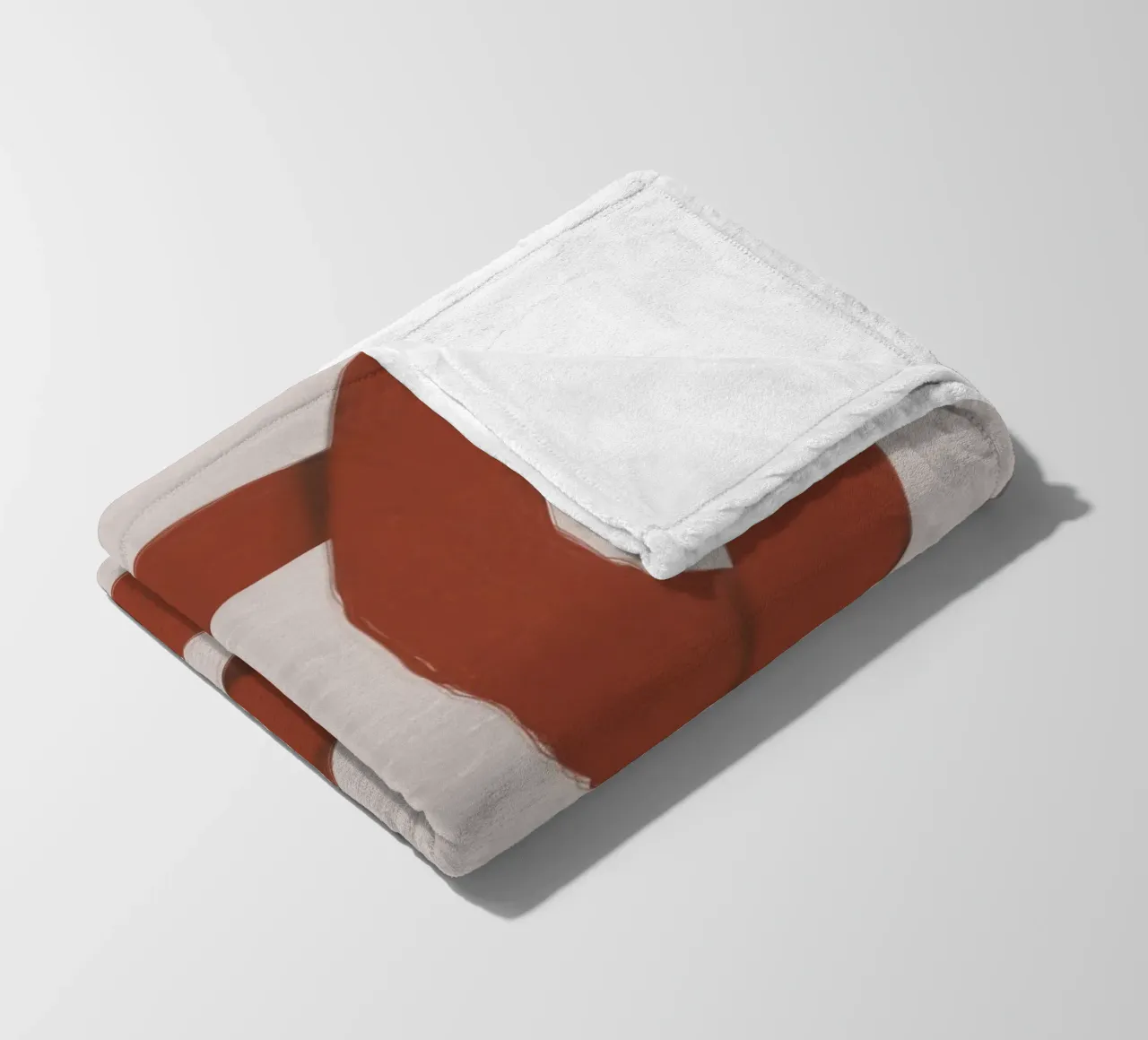 Interlocking rot Fleecedecke von Little Dean