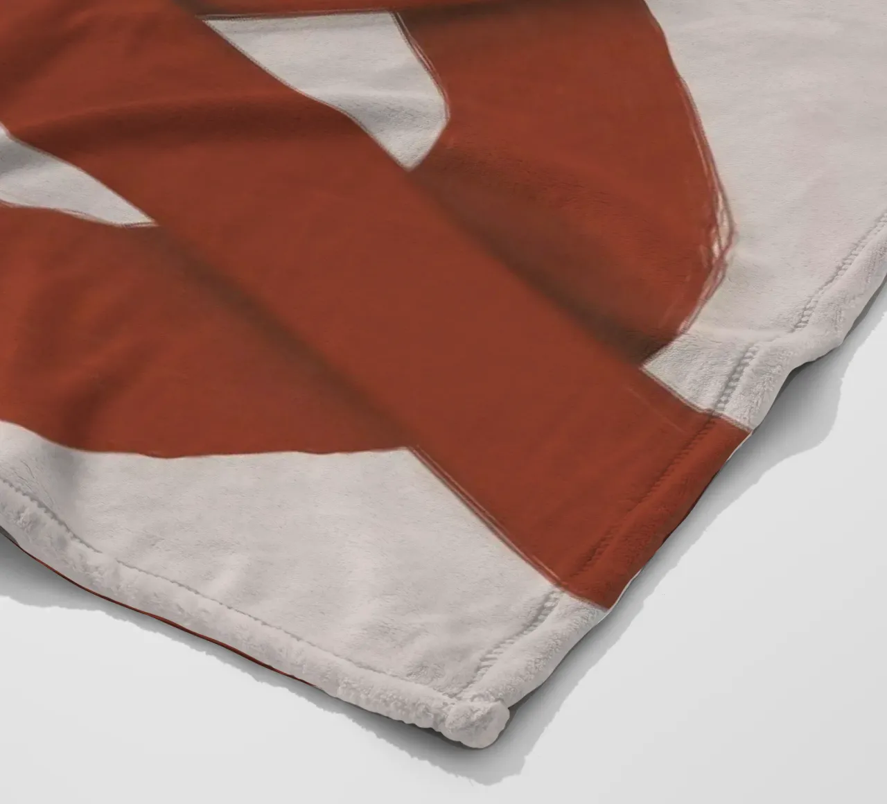 Interlocking rot Fleecedecke von Little Dean