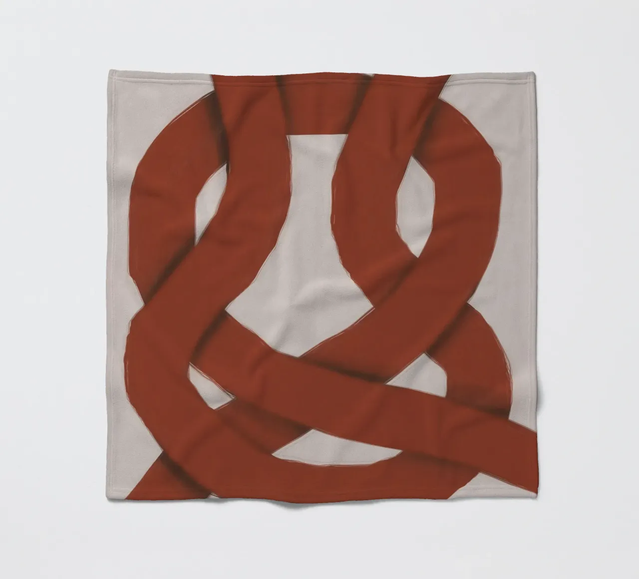 Interlocking rot Fleecedecke von Little Dean