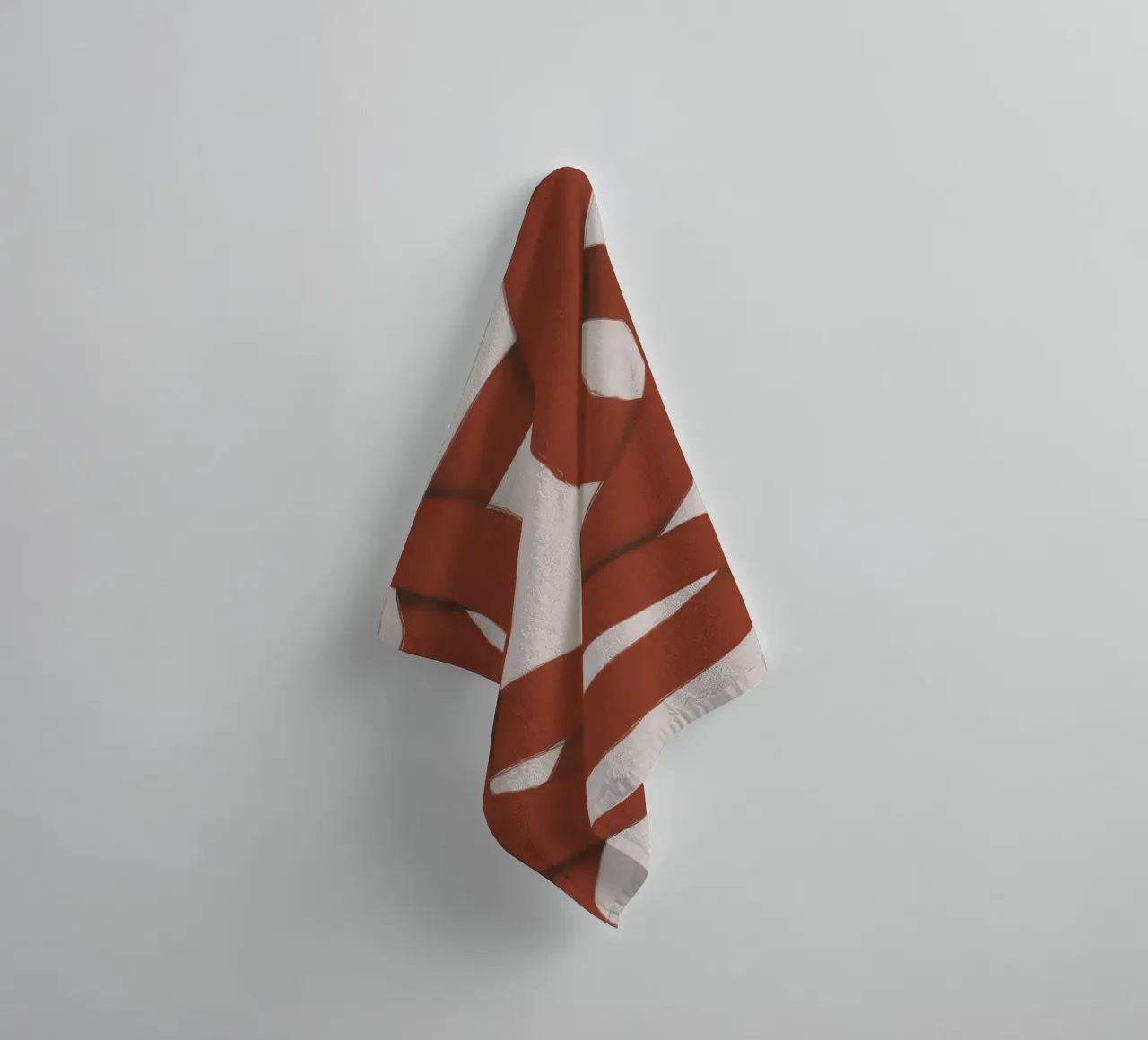 Interlocking red towel by Little Dean