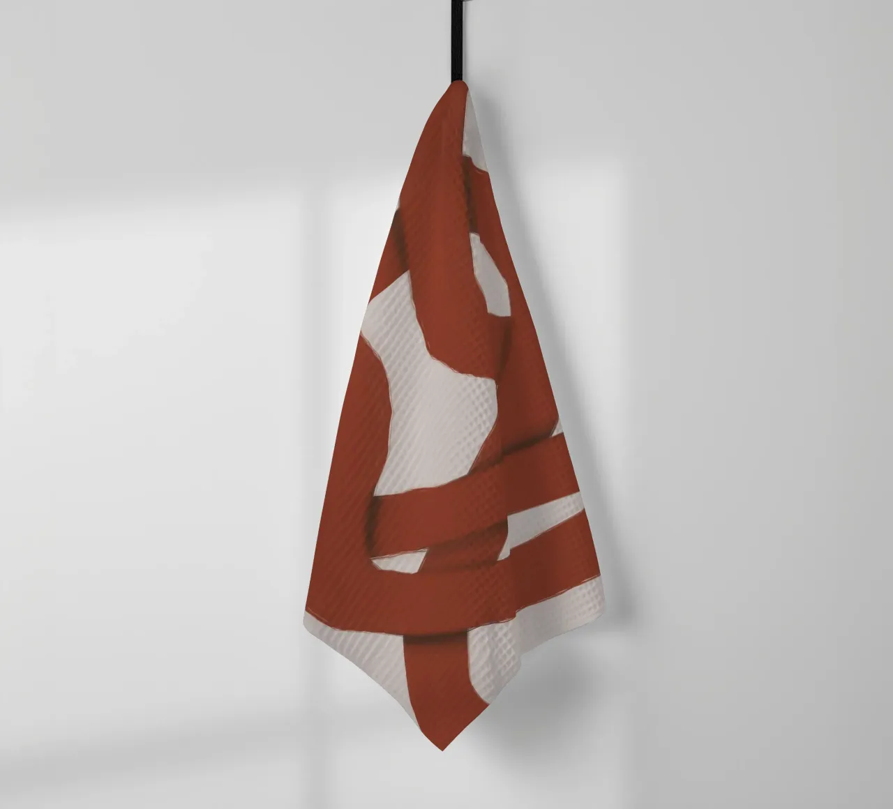 Interlocking red torchon de Little Dean