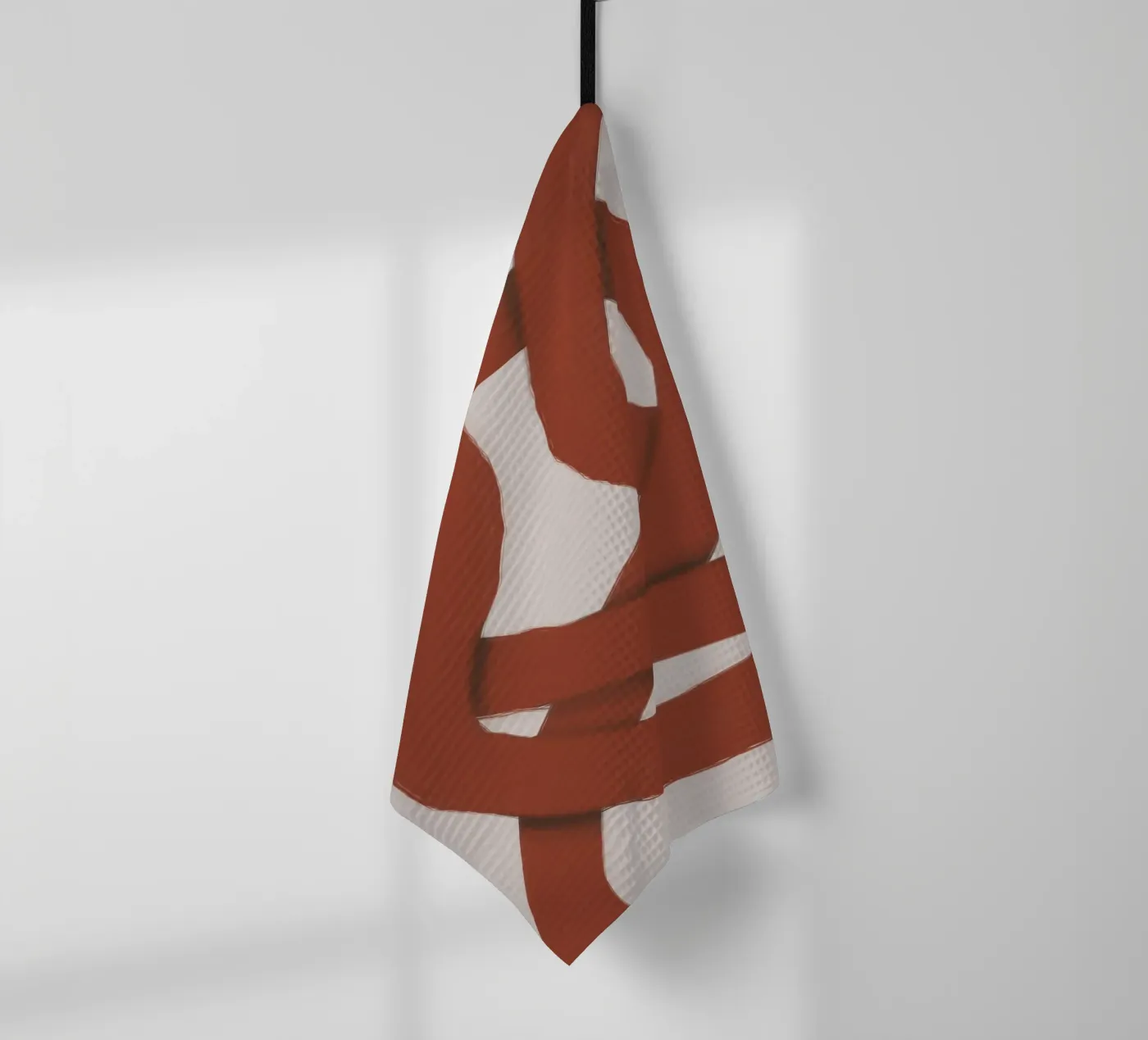 Rosso ad incastro canovaccio da cucina da Little Dean