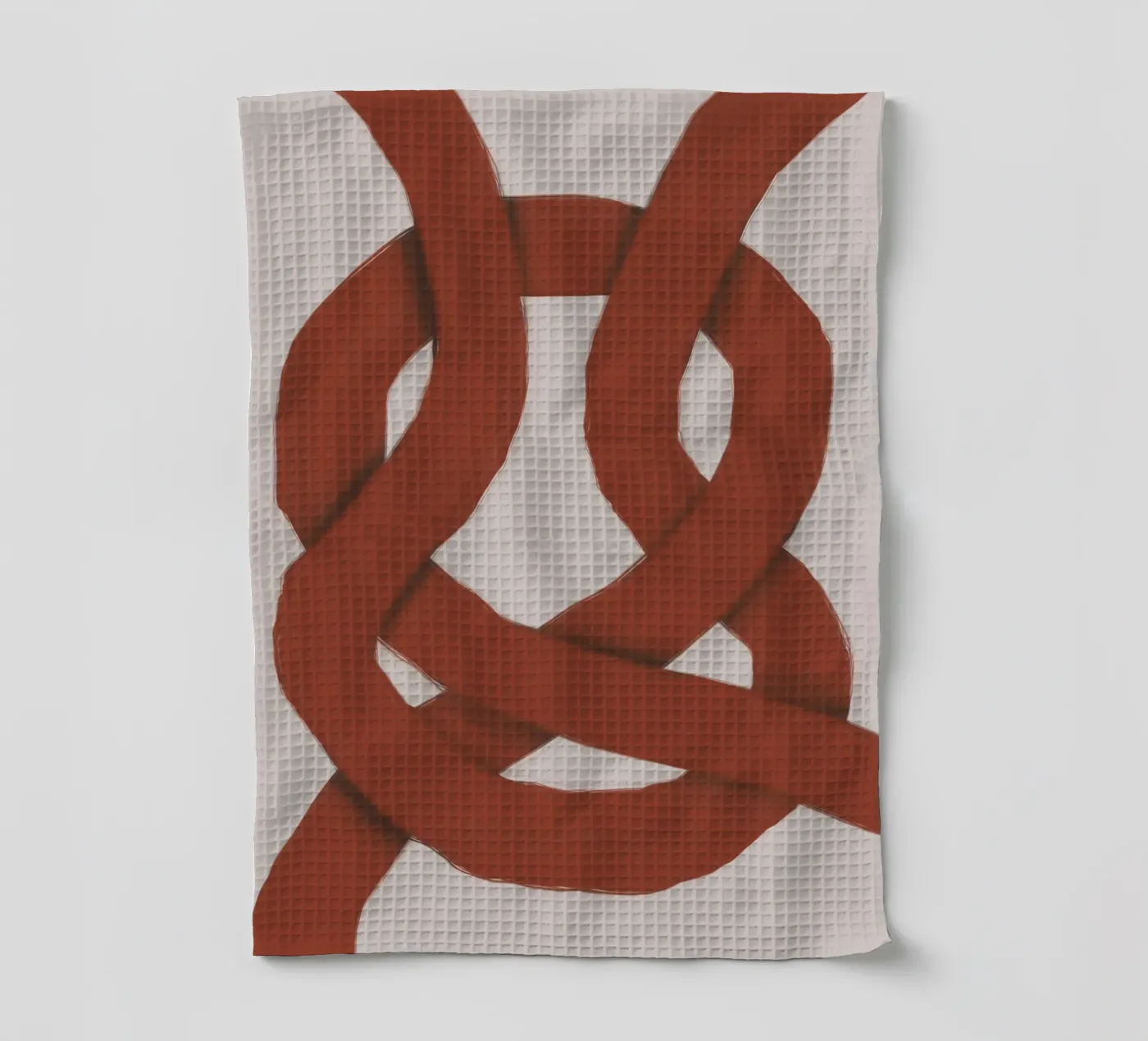 Rosso ad incastro canovaccio da cucina da Little Dean