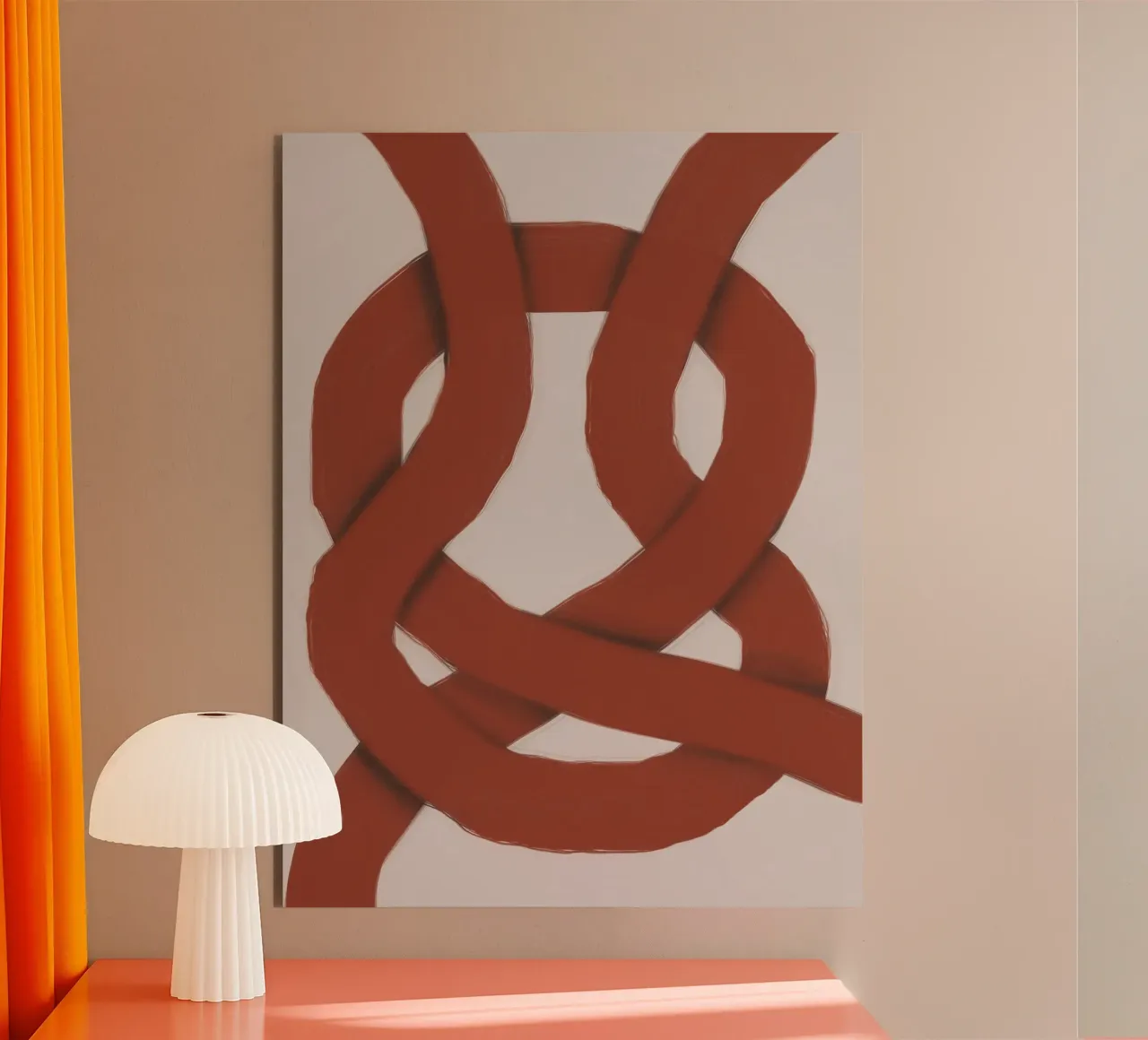 Interlocking red forex plate by Little Dean