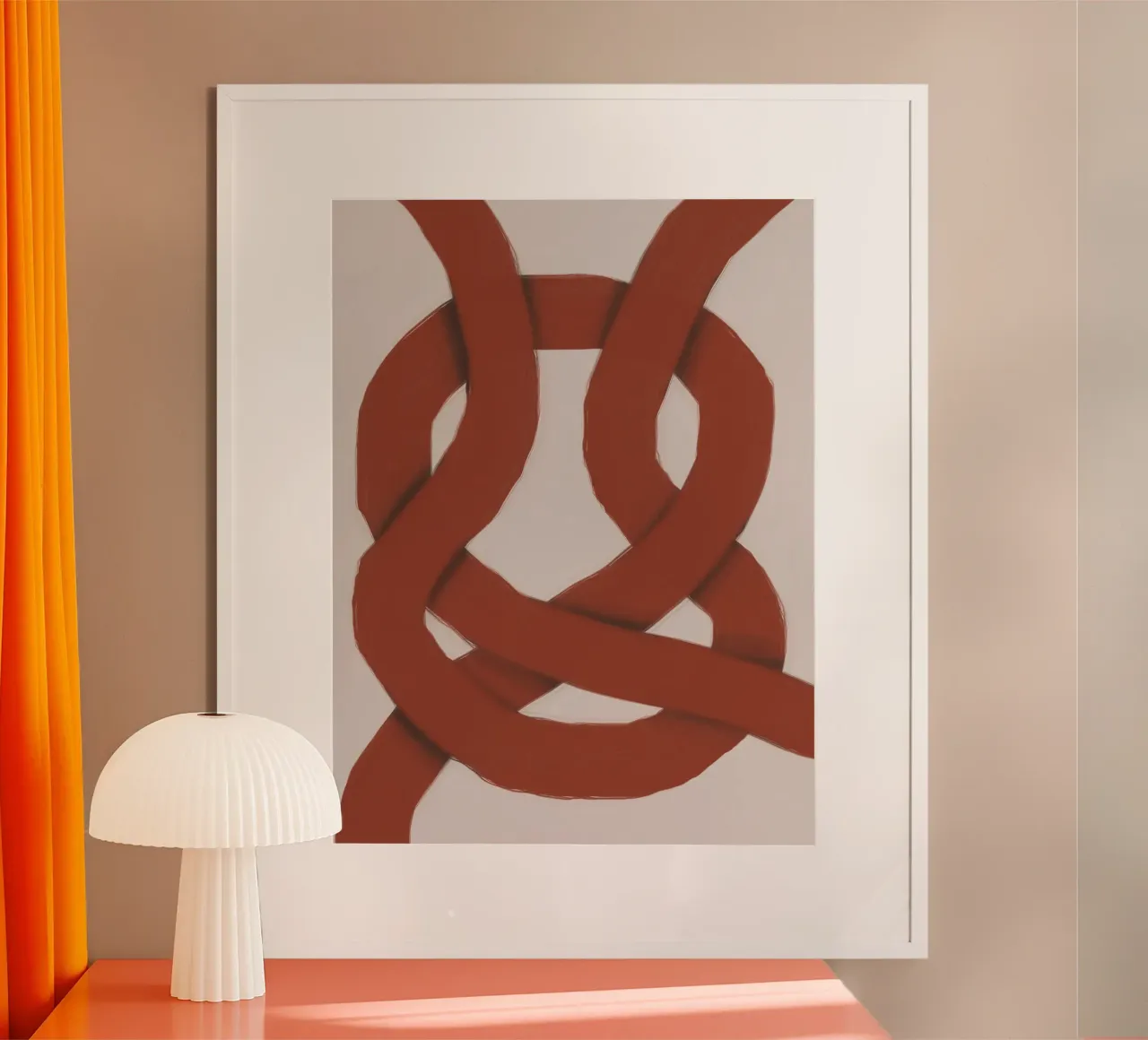 Interlocking rot Hahnemühle von Little Dean