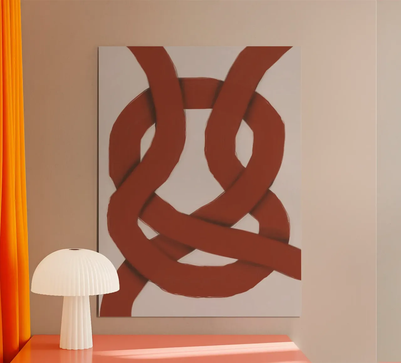 Interlocking rot Poster von Little Dean